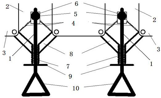 A rope reducer structure of a high-rise circular escape device