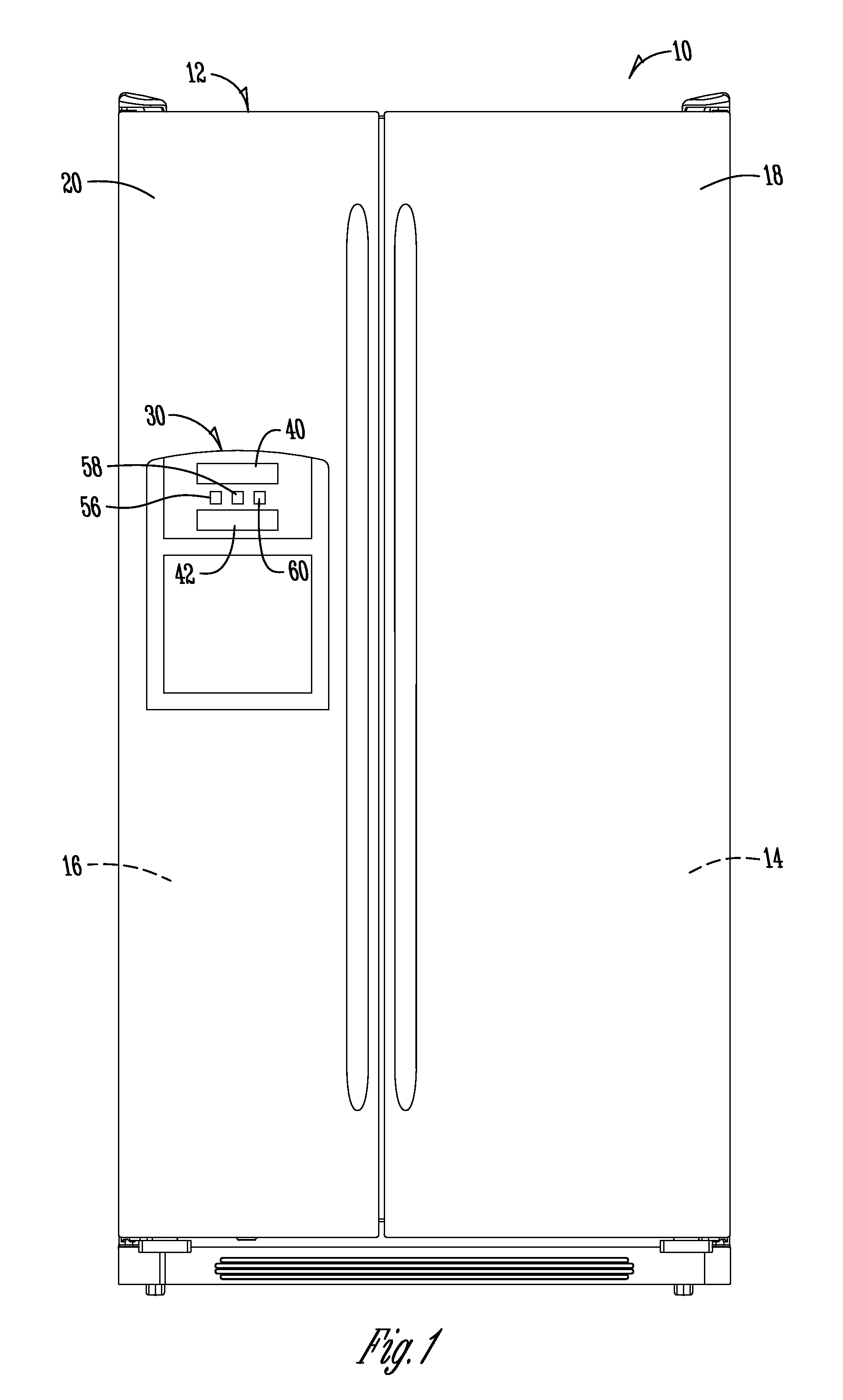 Refrigerator beverage flavor dispenser with flavor strength adjustment