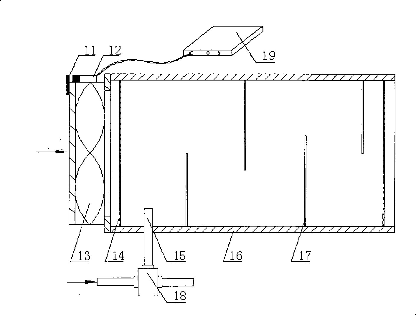 Dilution device for fuel battery passenger car discharging hydrogen concentration