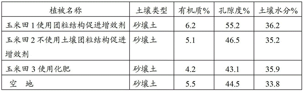 Soil aggregate structure promoting synergist and its preparation method and application