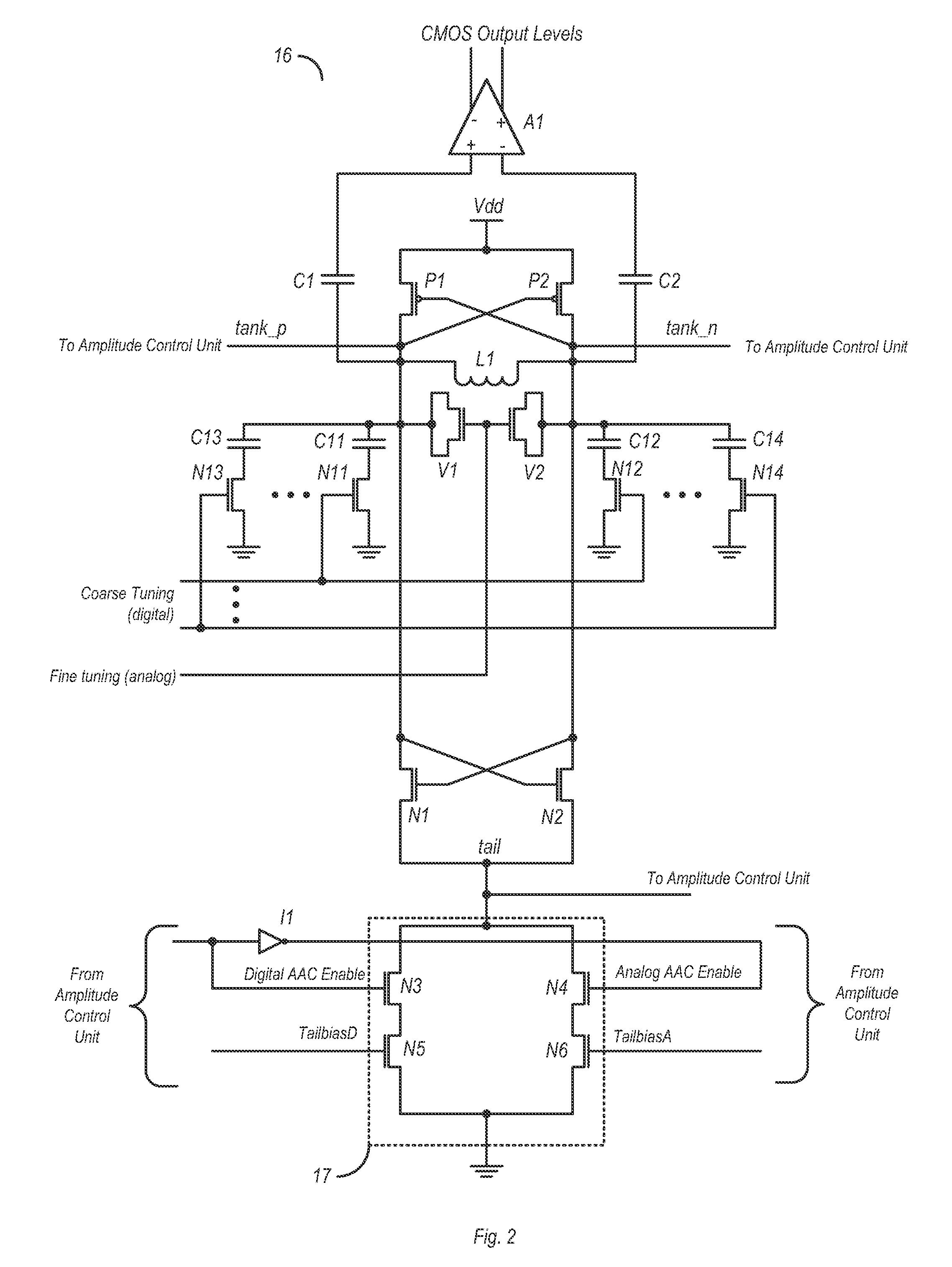 Automatic amplitude control for voltage controlled oscillator