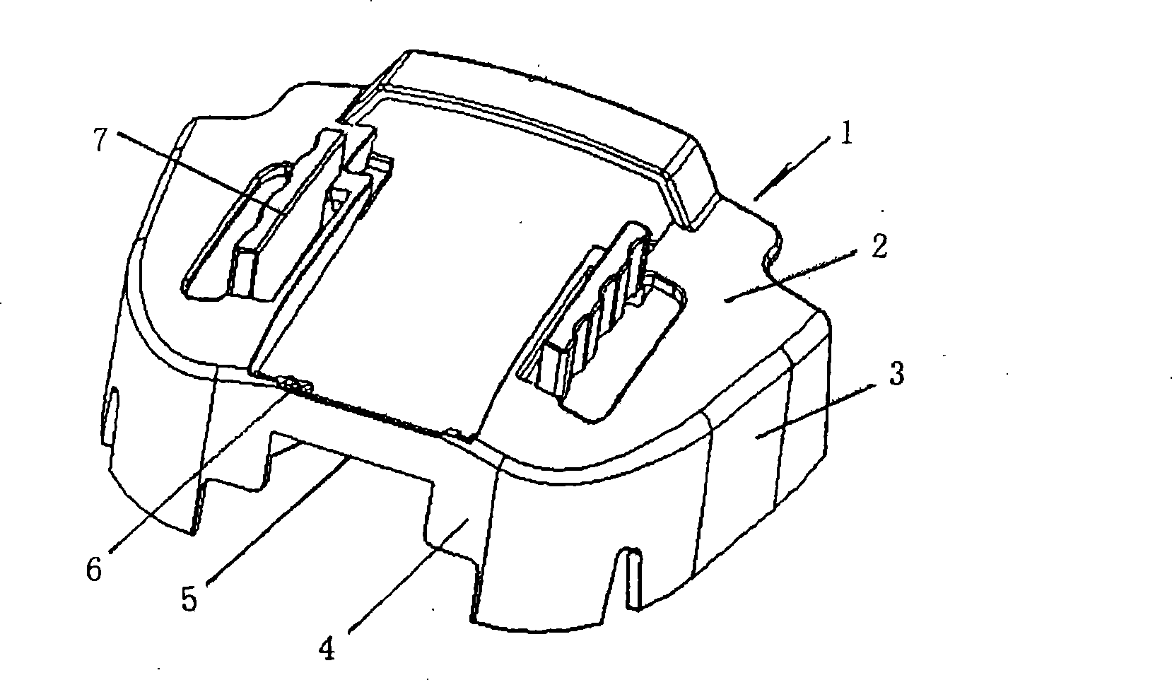 Cloth bag frame with dust collecting bag capable of being popped automatically