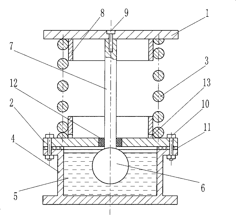 Spring damping vibration isolator