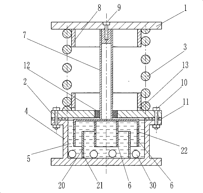 Spring damping vibration isolator