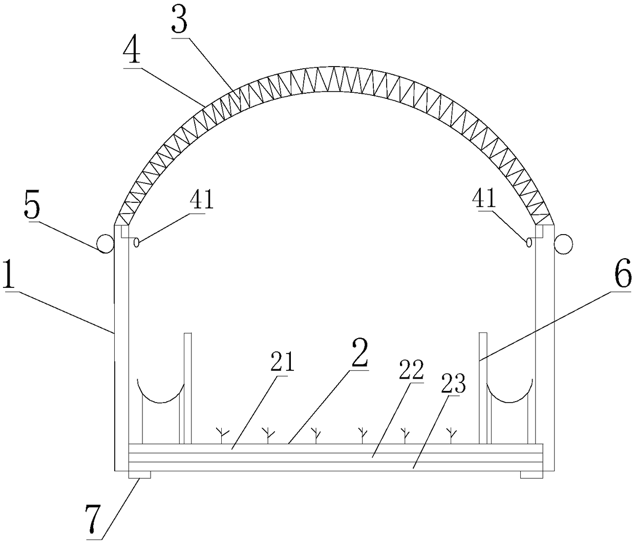 Planting culture temperature light control ecological greenhouse