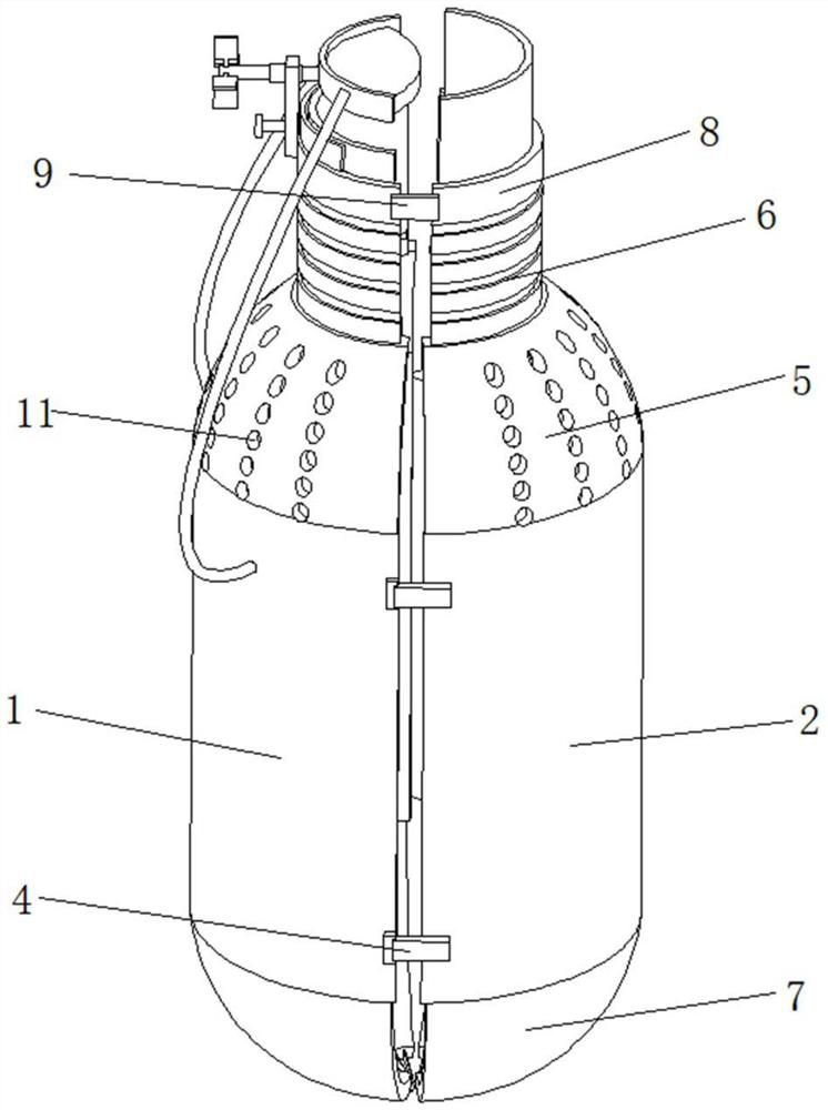 Severe weather protection bag based on wind power protection for fruit and vegetable planting