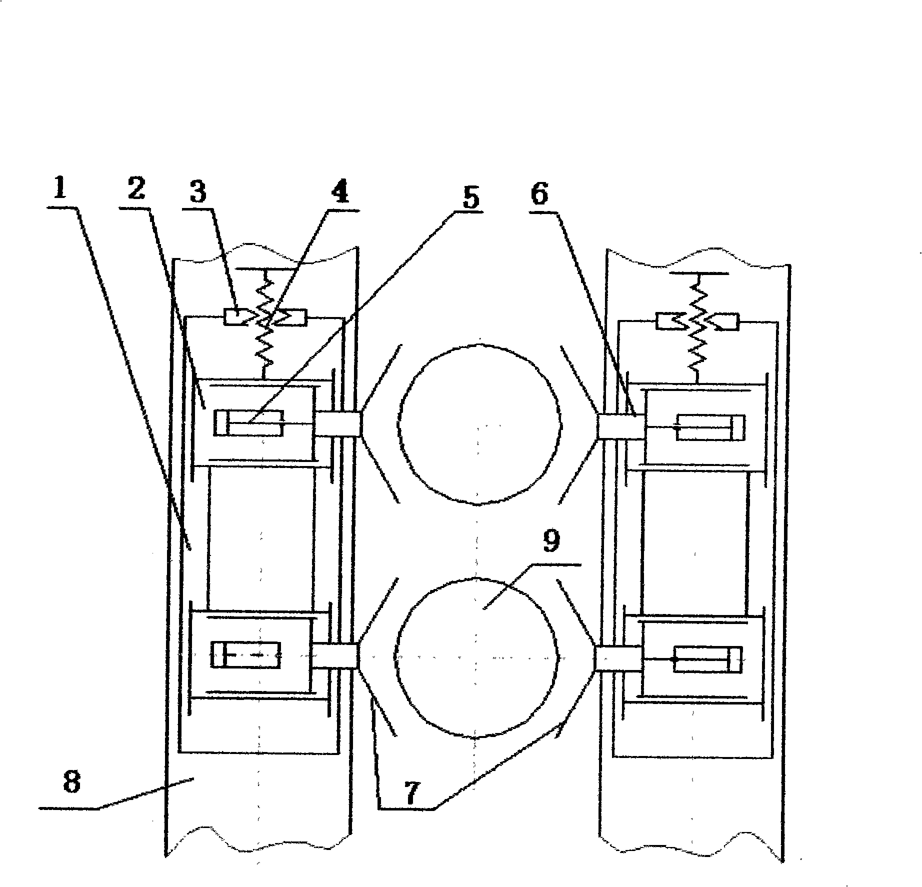 Floating type equipment for enclasping spindle nose