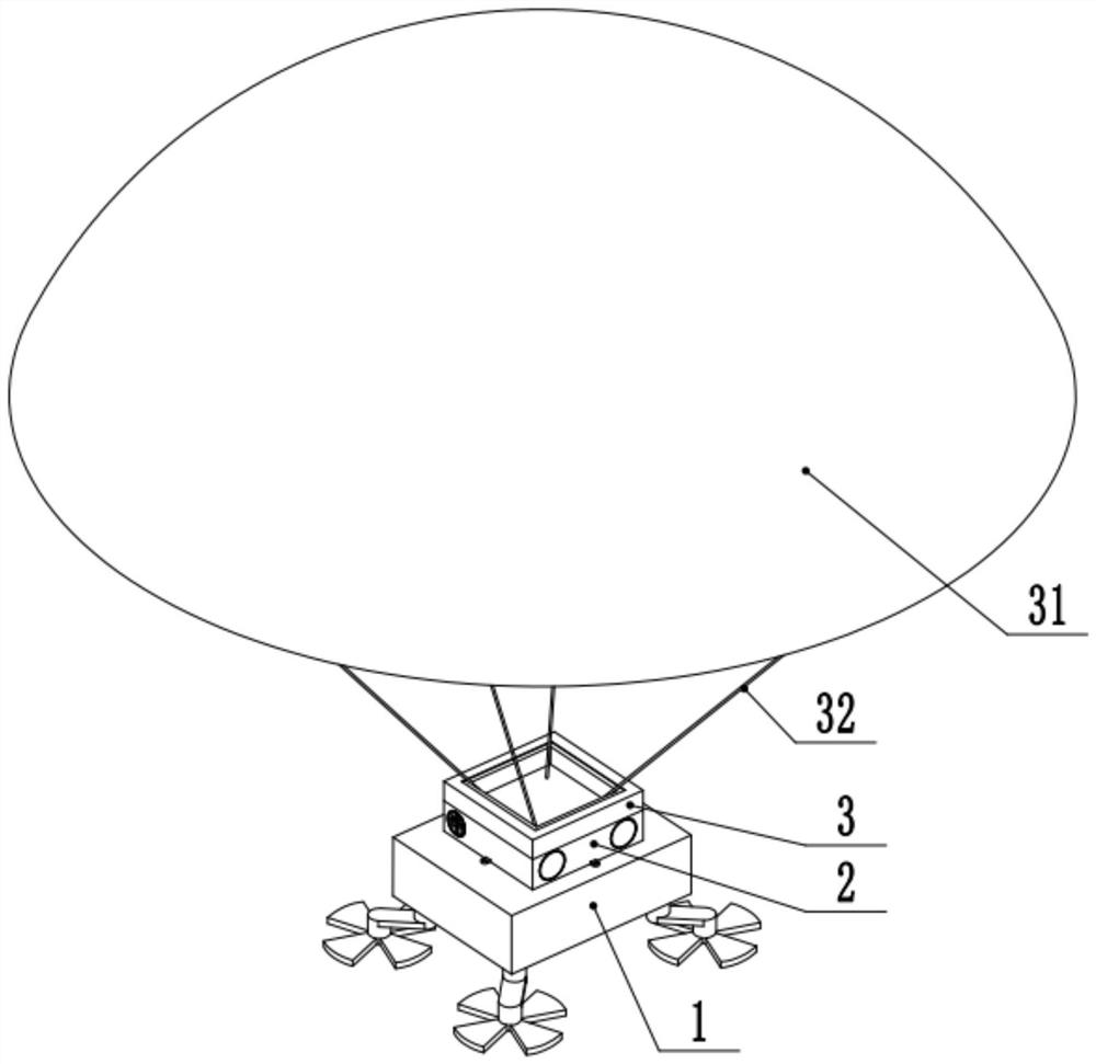 Self-protection and hazard remedy device after out-of-control falling of electric unmanned aerial vehicle