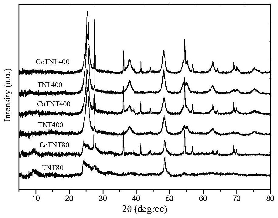 A kind of preparation method of cobalt element doped tio2 nanotube