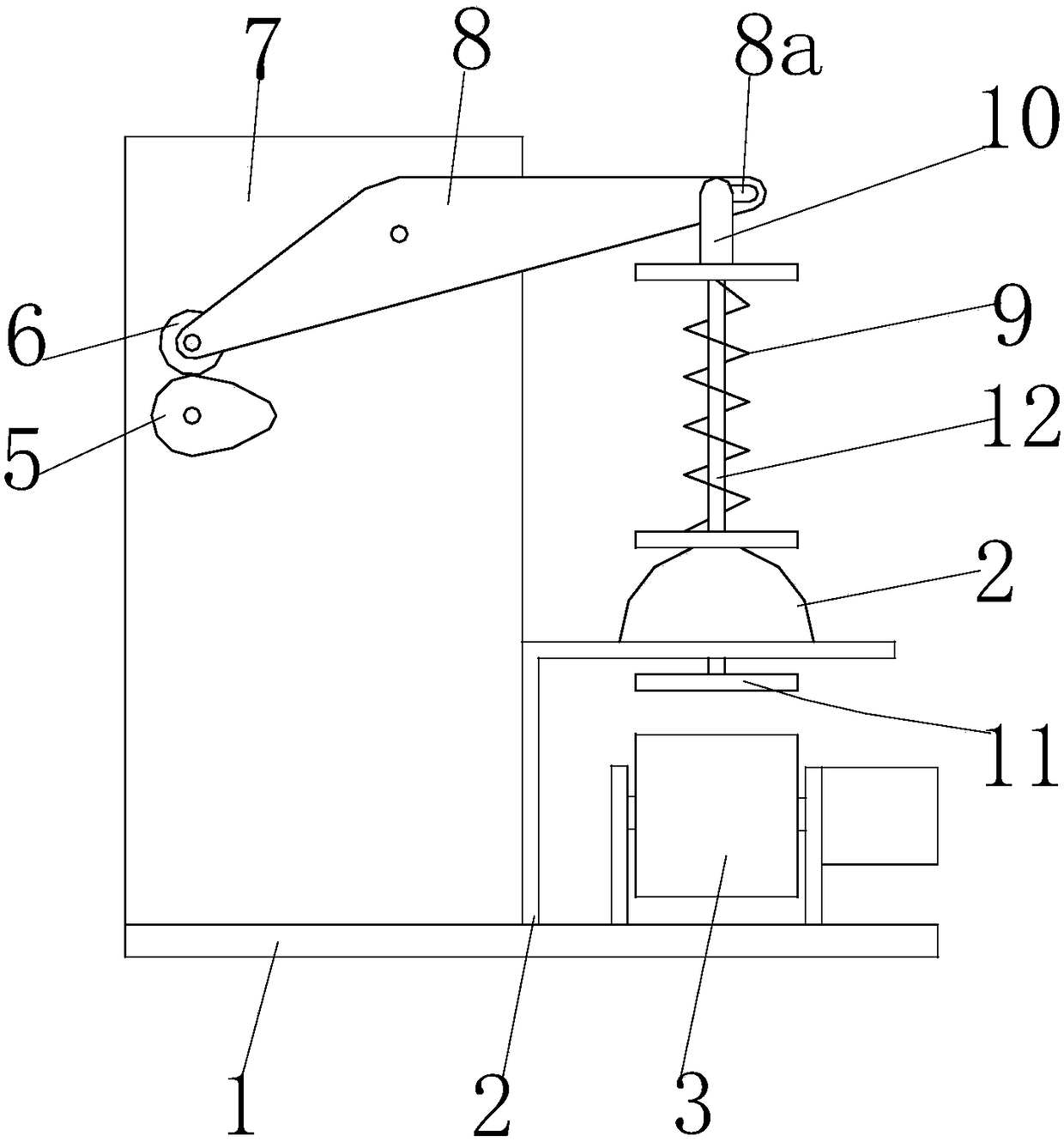 Automatic stamping device for edible oil packaging box