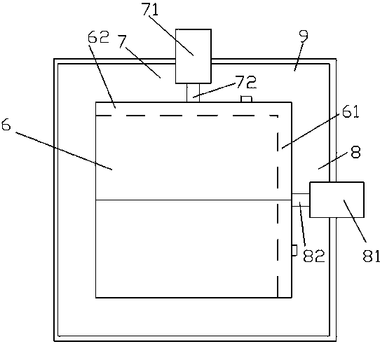 A biaxially adjustable processing workbench structure