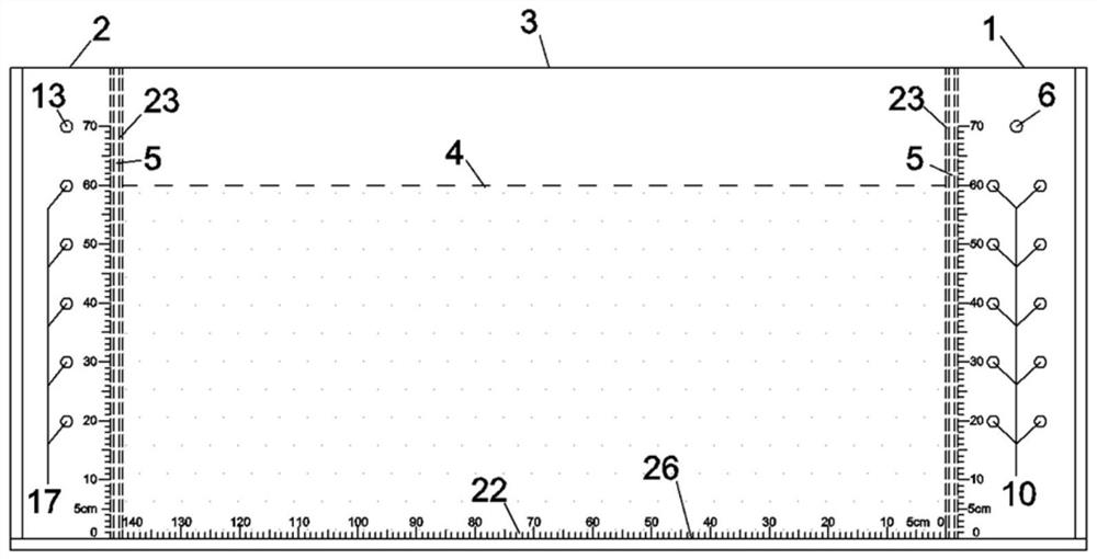 Riparian zone lateral undercurrent exchange process simulation device based on dye tracing