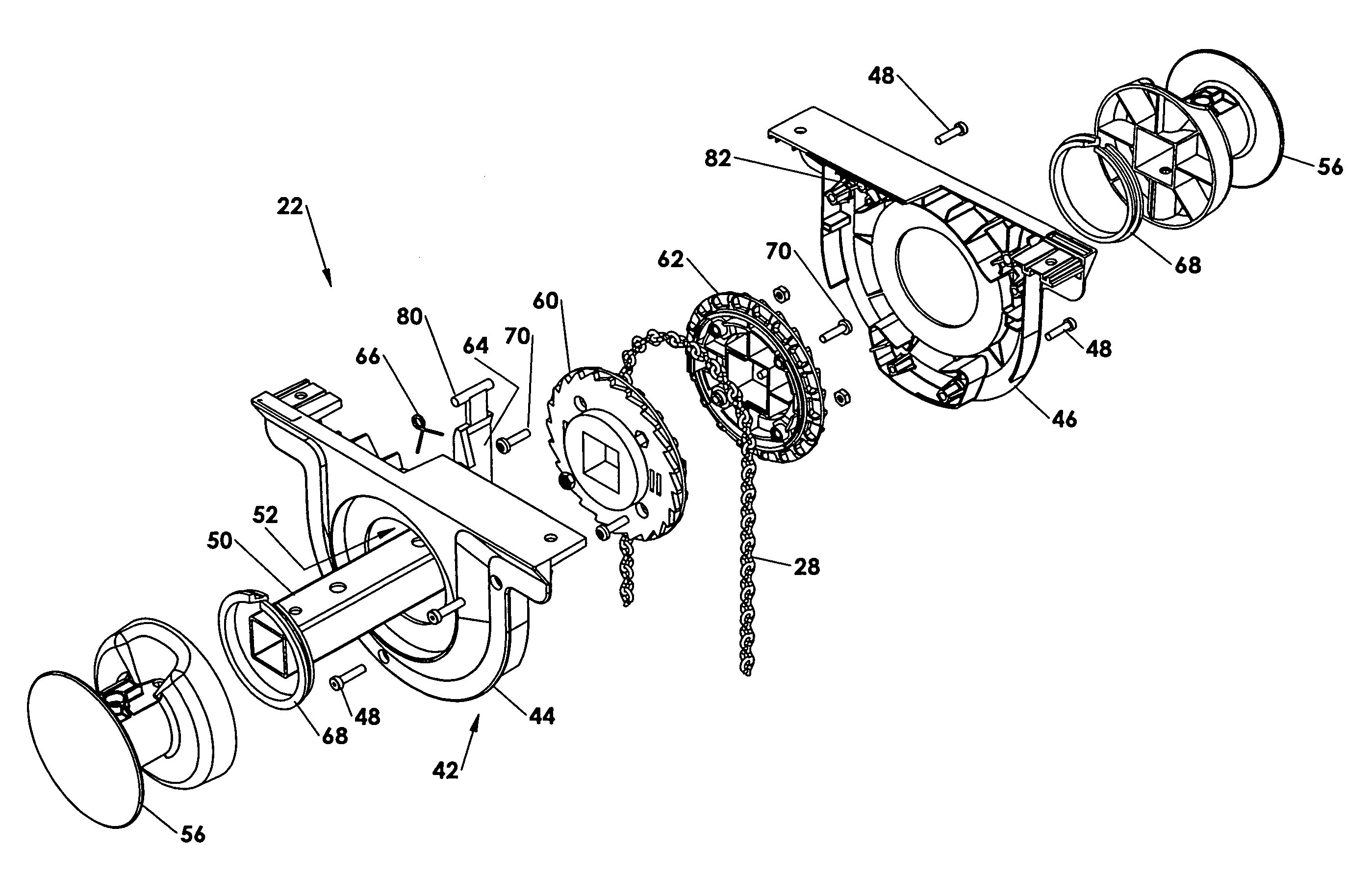 Ratcheted lift mechanism