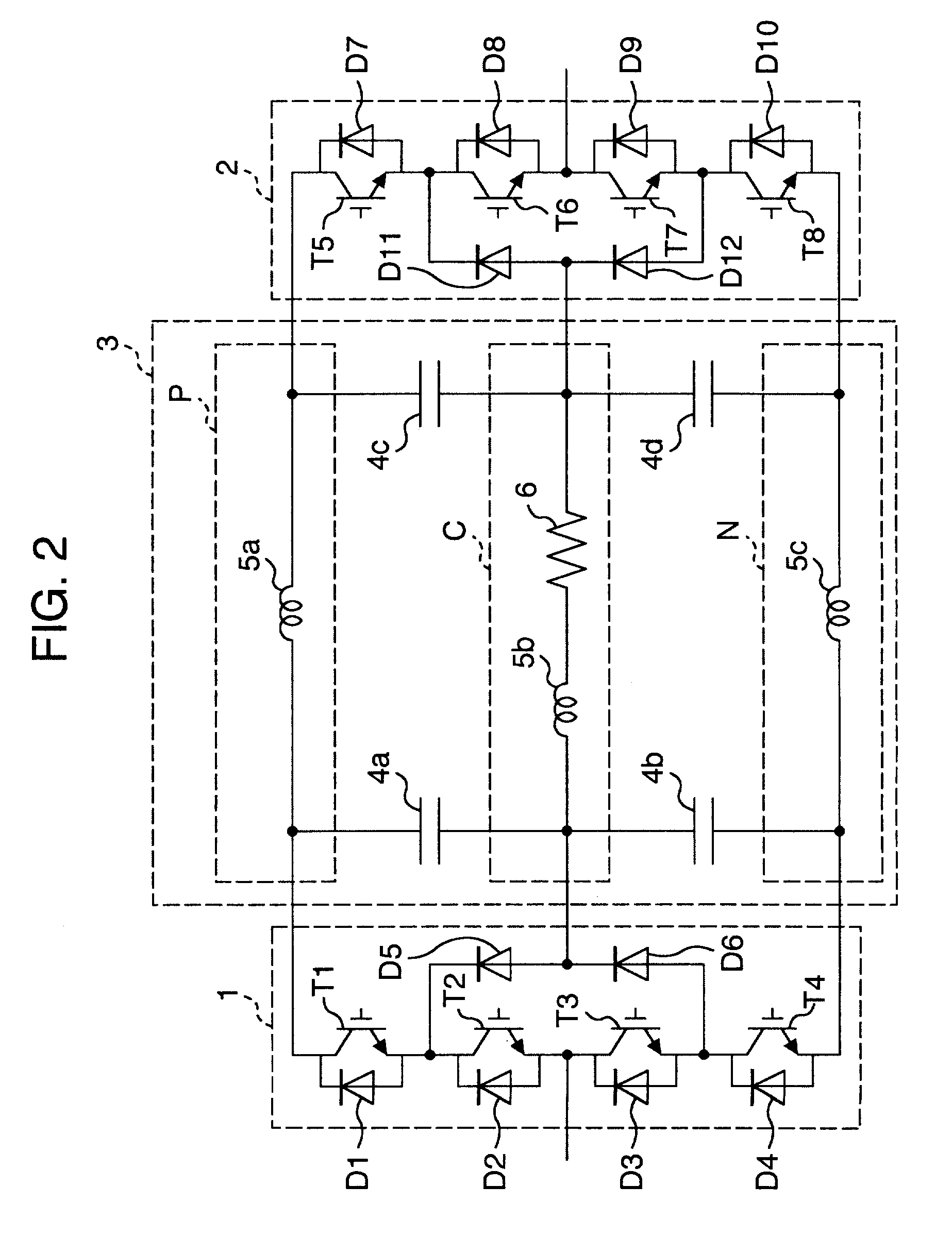 Three level inverter apparatus