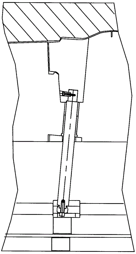 A mold with a heating and turning inclined roof mechanism for forming smc material products