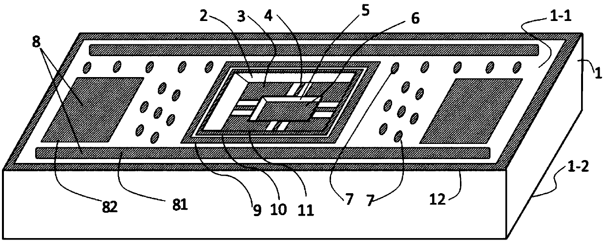 A LTCC substrate three-dimensional stacking structure and a hermetic packaging method thereof