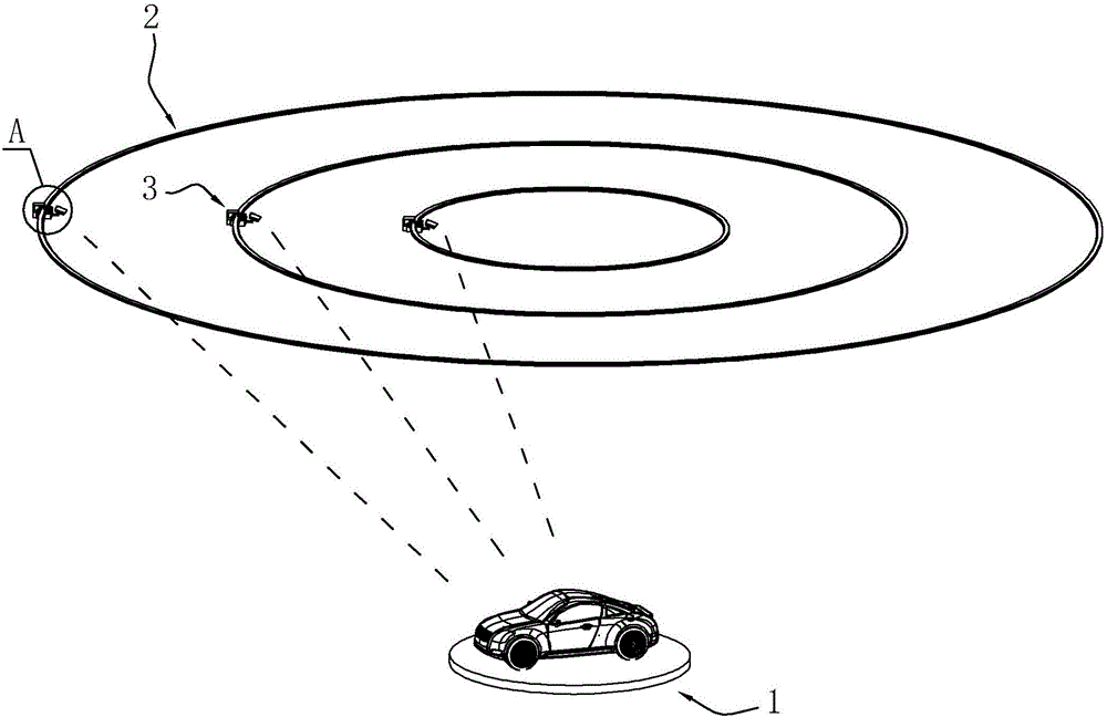 Convention and exhibition hall multi-vision experience engineering system and construction method