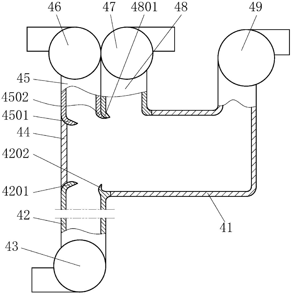 Air leap simulation system for entertainment