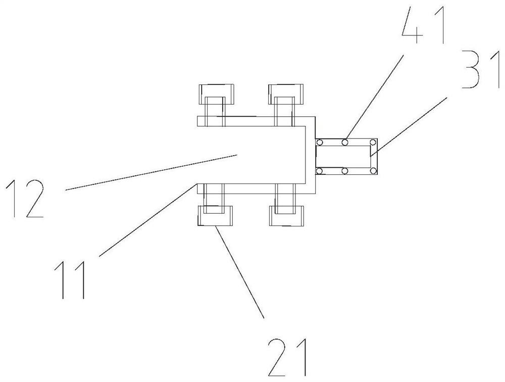 Cable erecting device and erecting method thereof