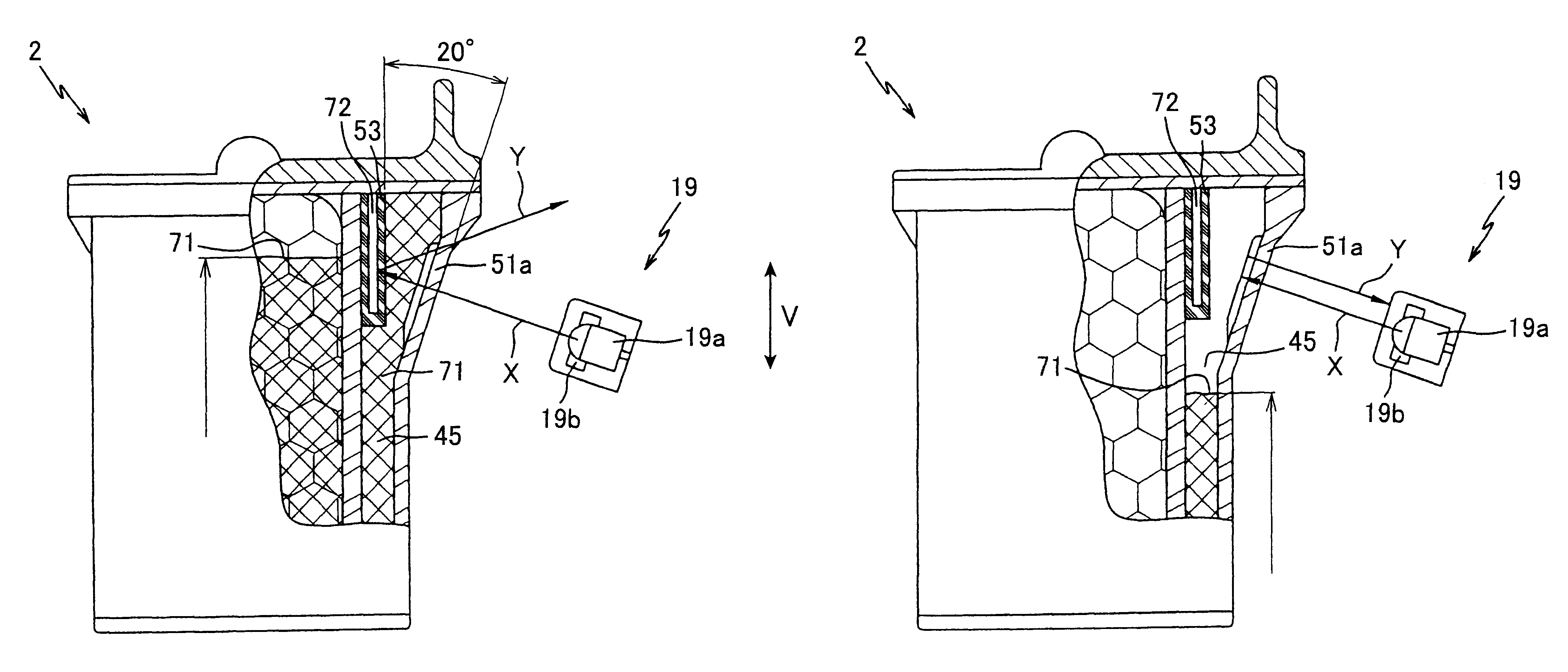 Image forming device capable of detecting existence of ink and ink cartridge with high accuracy