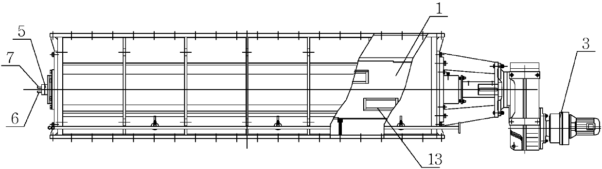 Circulating water cooling structure and method for coke discharging device of dry distillation furnace