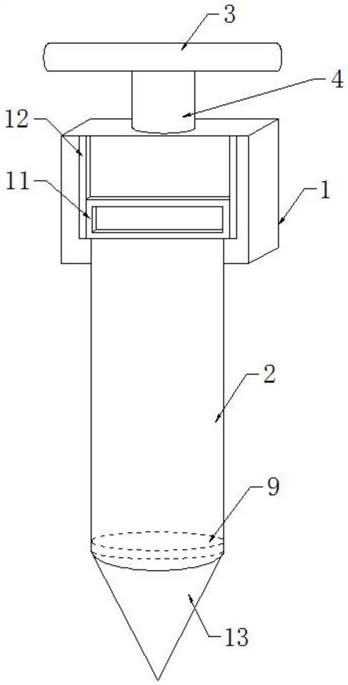 An agricultural drip irrigation infiltration device and its application method