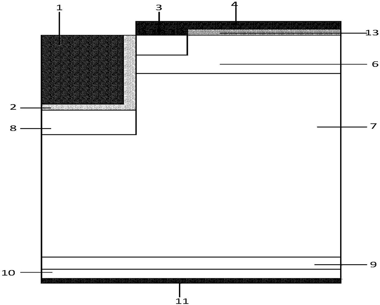 A trench type insulated gate bipolar transistor and a preparation method thereof