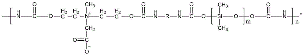 Amphipathic polyurethane with anti-bacterial and anti-protein function as well as preparation method and application of amphipathic polyurethane