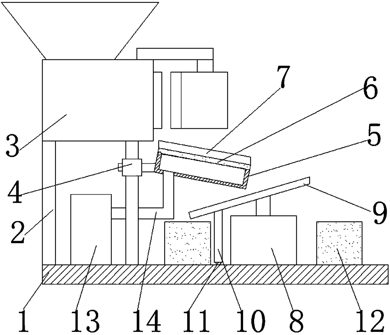 Thread rolling device for foundation bolt machining