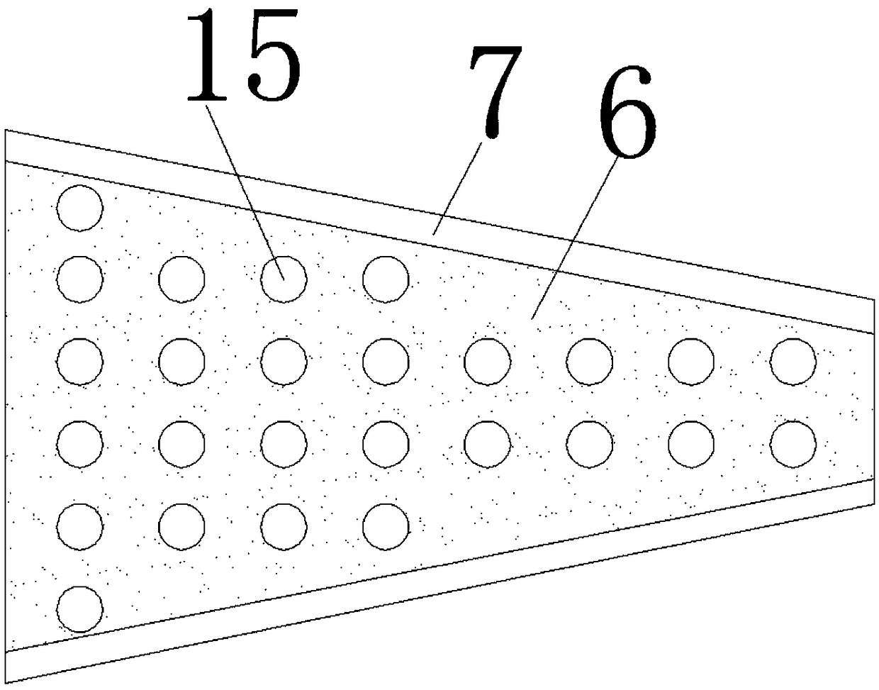 Thread rolling device for foundation bolt machining