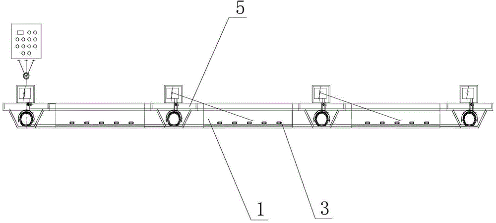 Trough type automatic feeding unit for breeding poultry