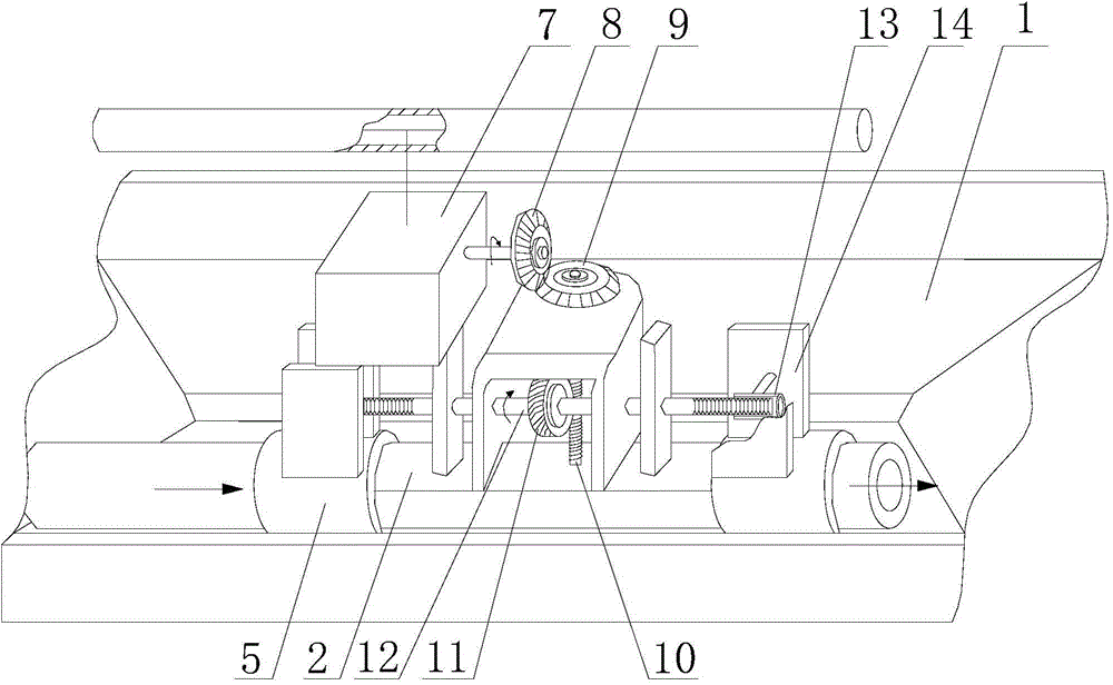 Trough type automatic feeding unit for breeding poultry