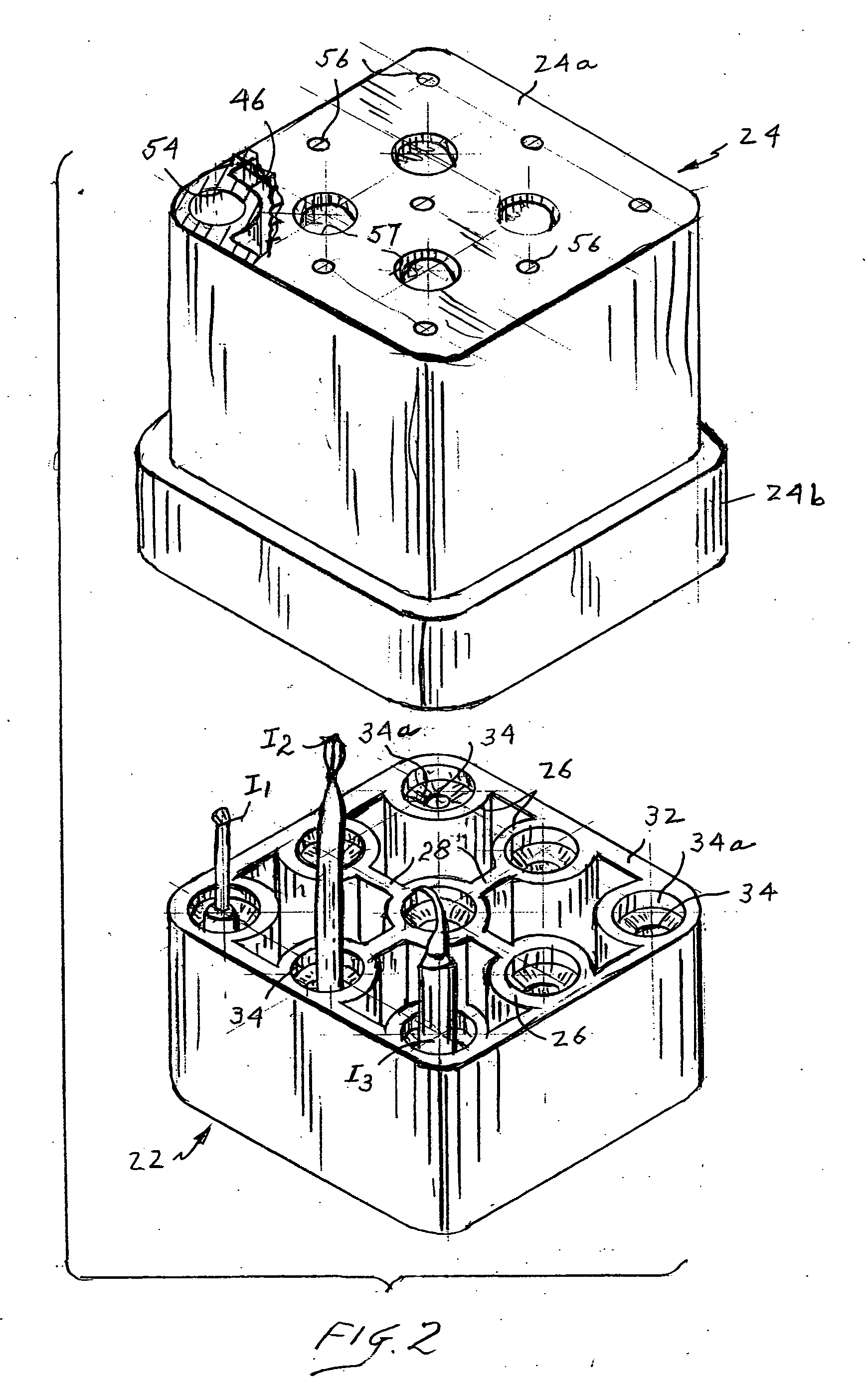 Medial instrument holding and presentation system