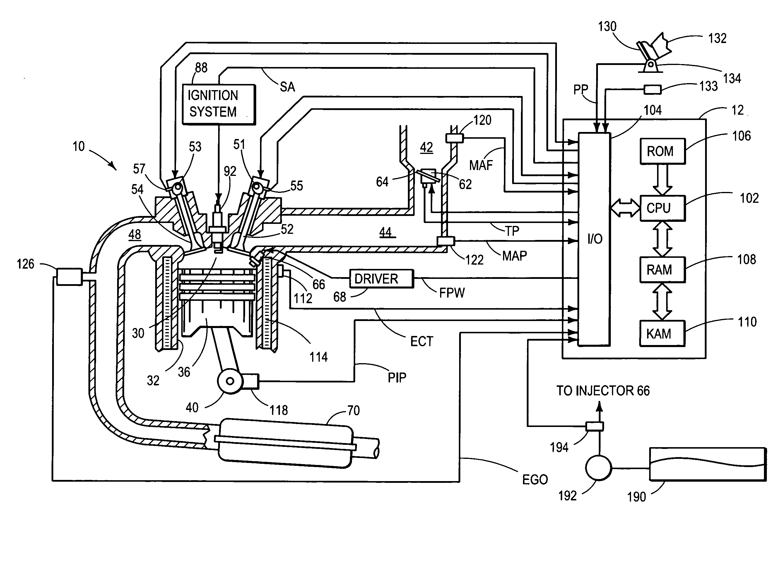 Approach for improved fuel vaporization in a directly injected internal combustion engine