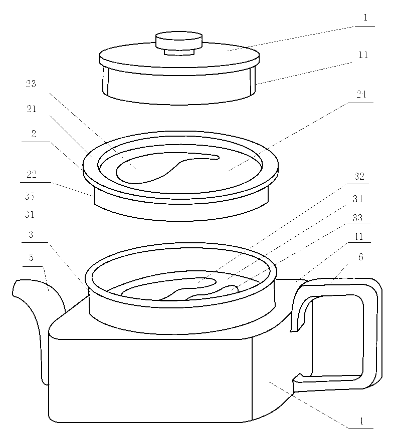 Novel purple clay tea set and method for manufacturing same