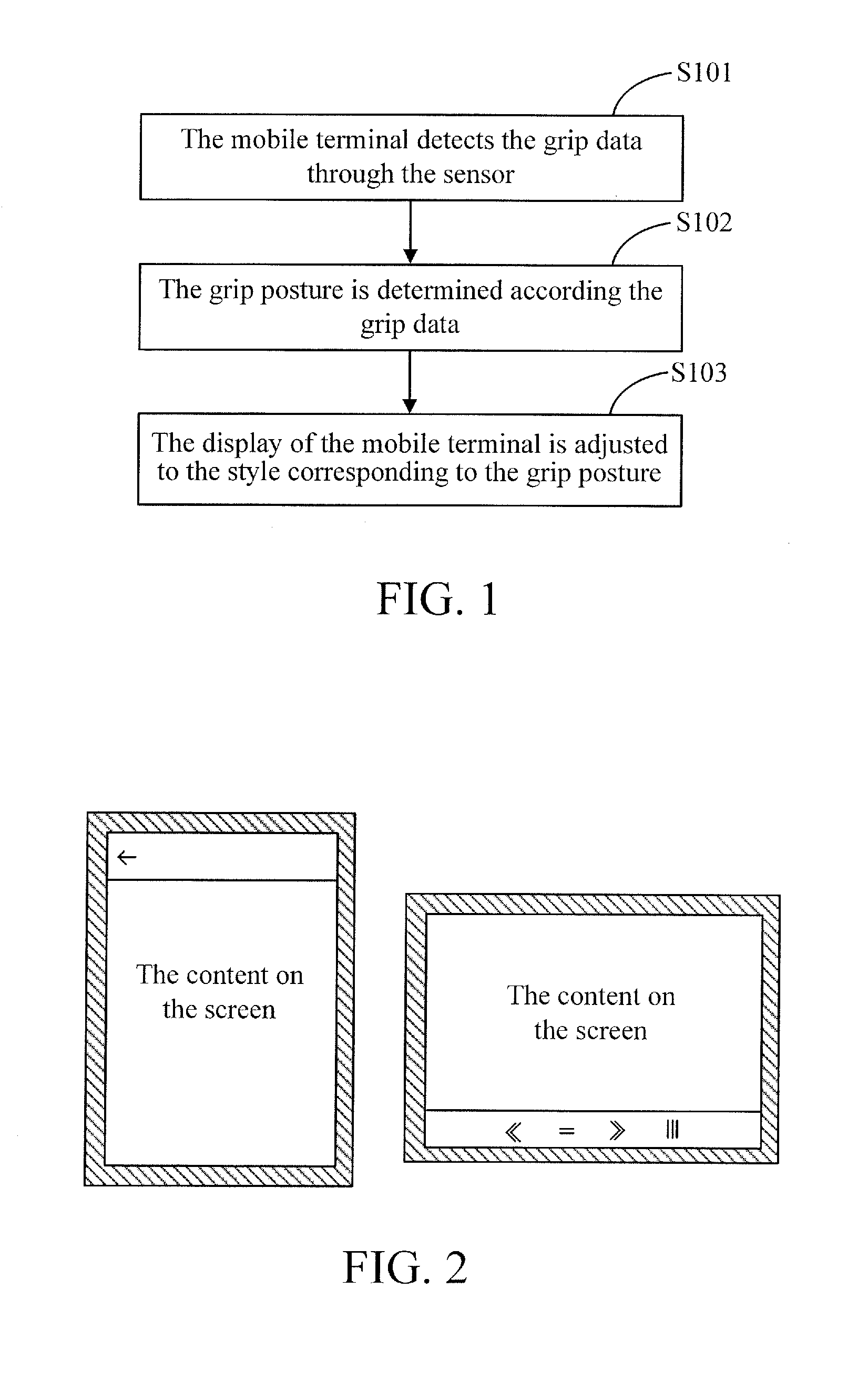 Displaying method and mobile terminal