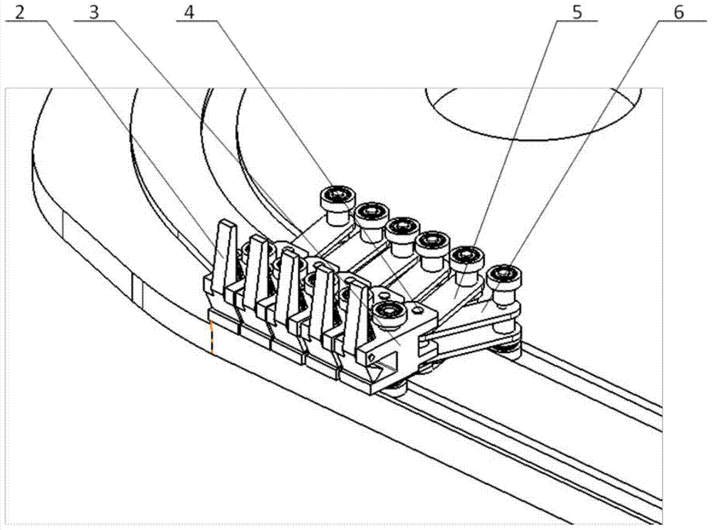 Track mechanism of synchronous bidirectional stretching machine with controllable chain clip track direction