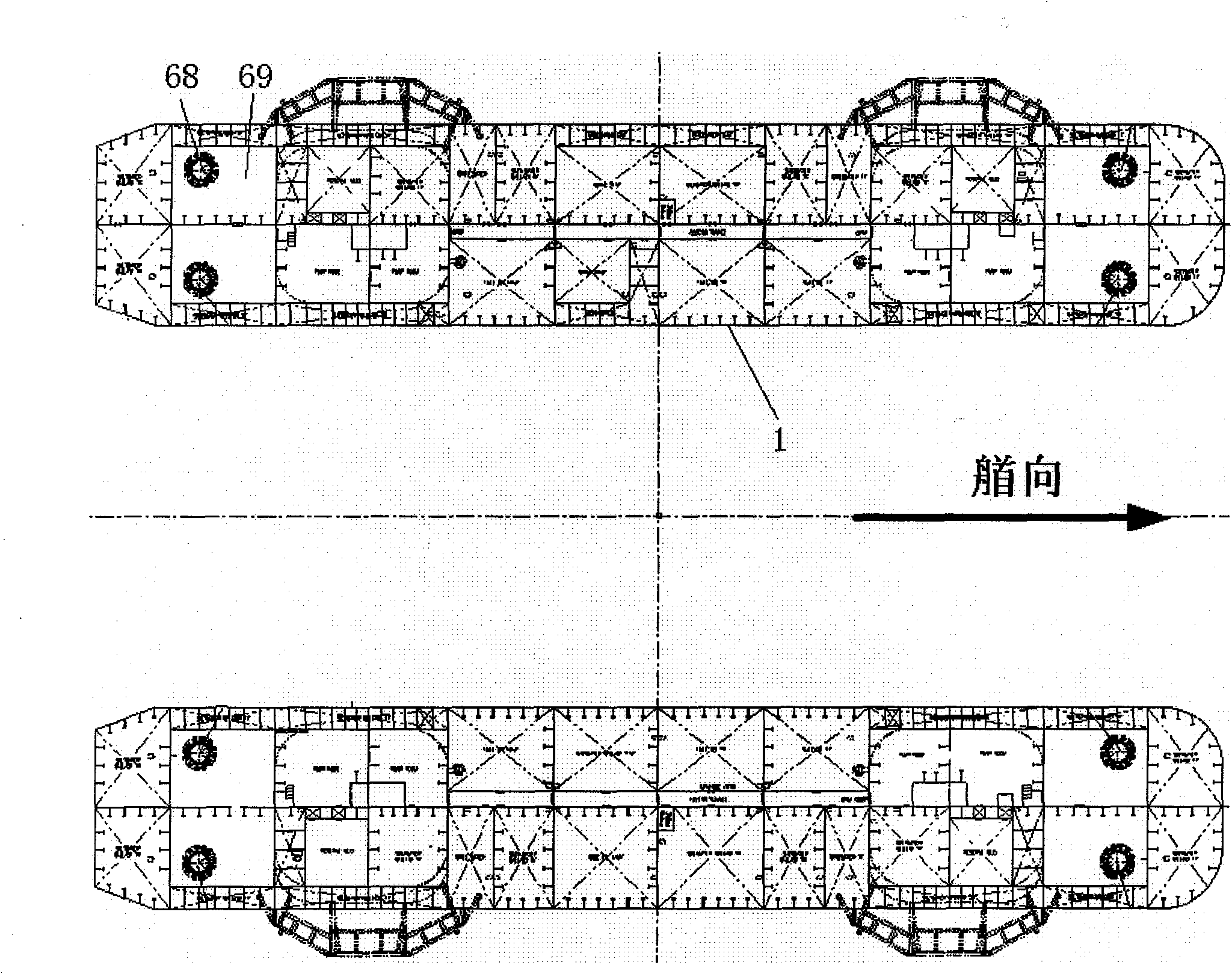 Deepwater semi-submerged drilling platform