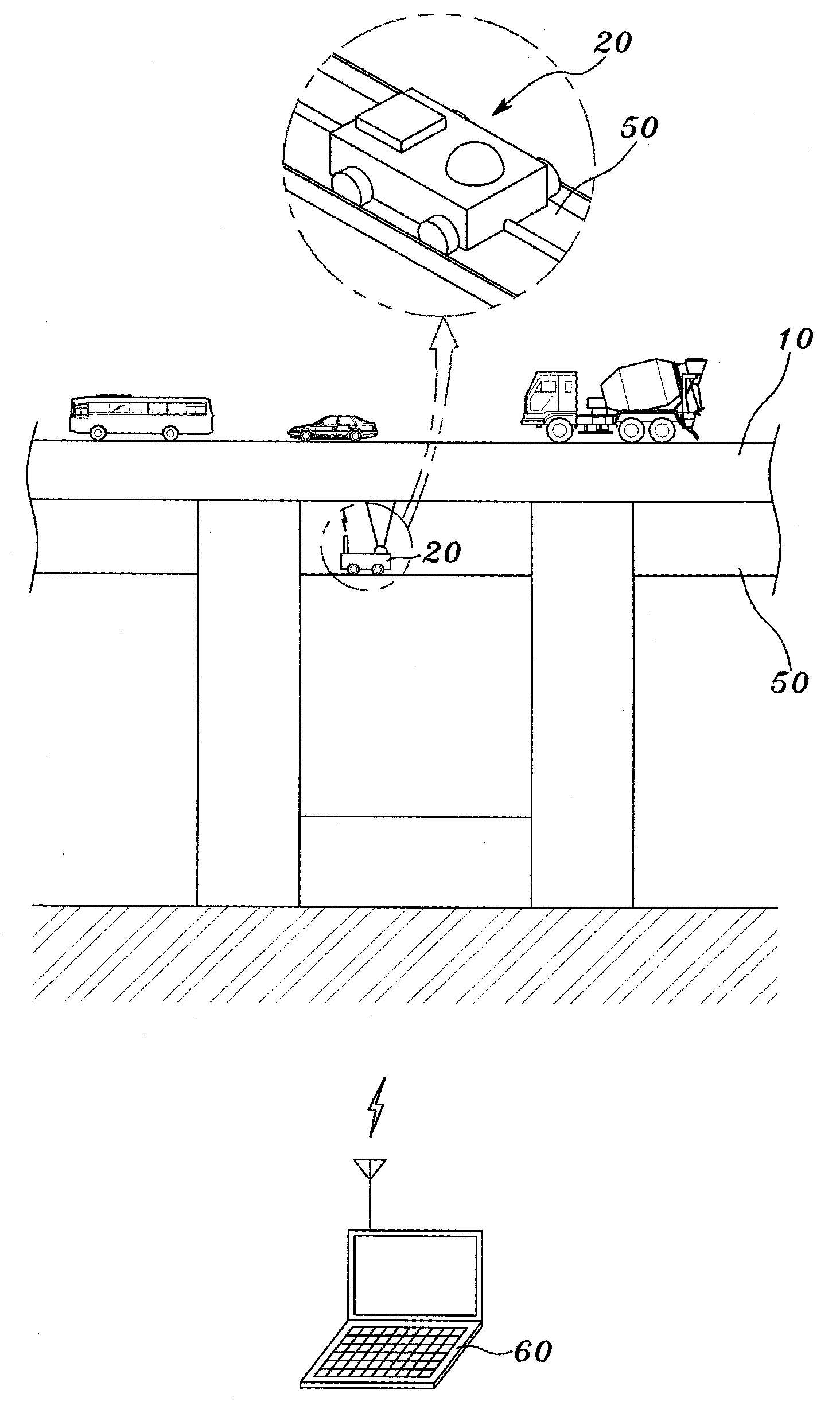 Method of controlling robot for bridge inspection