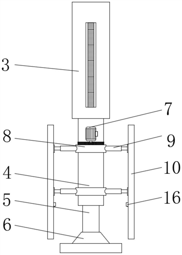 Pole pit tamping device for electric power engineering