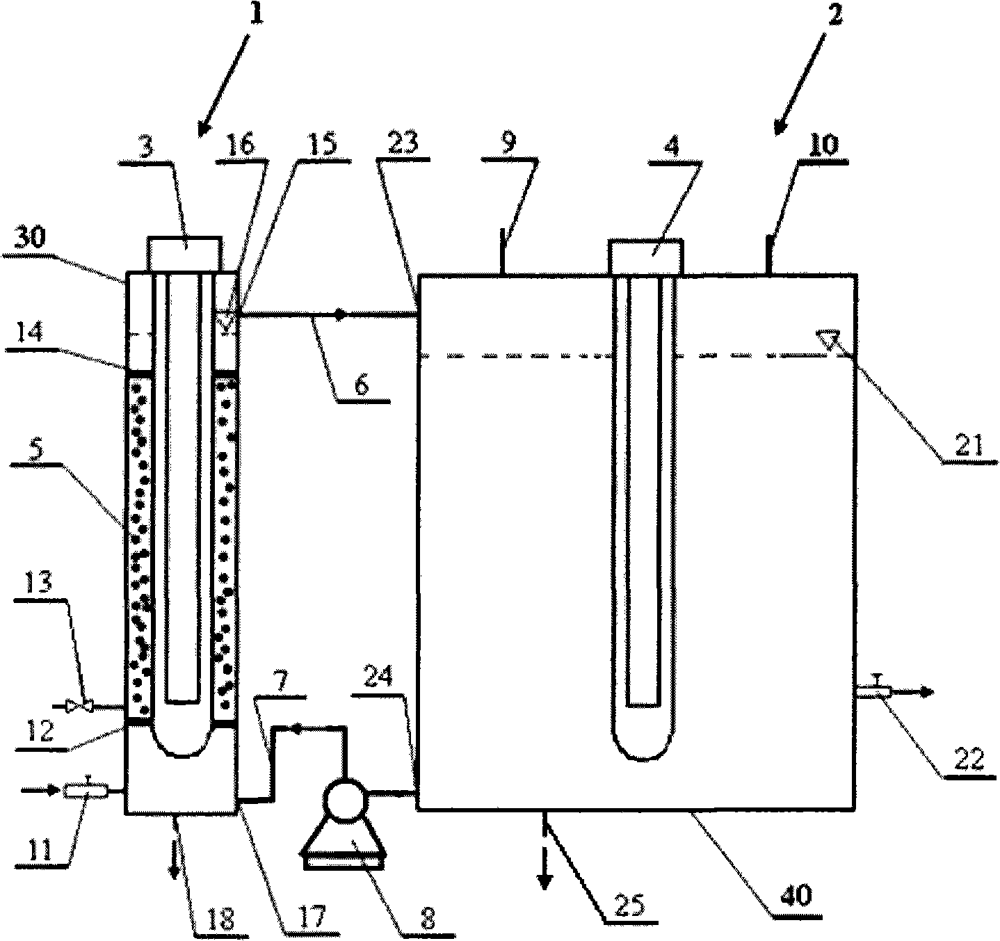 System and method for processing waste water based on photochemical reaction