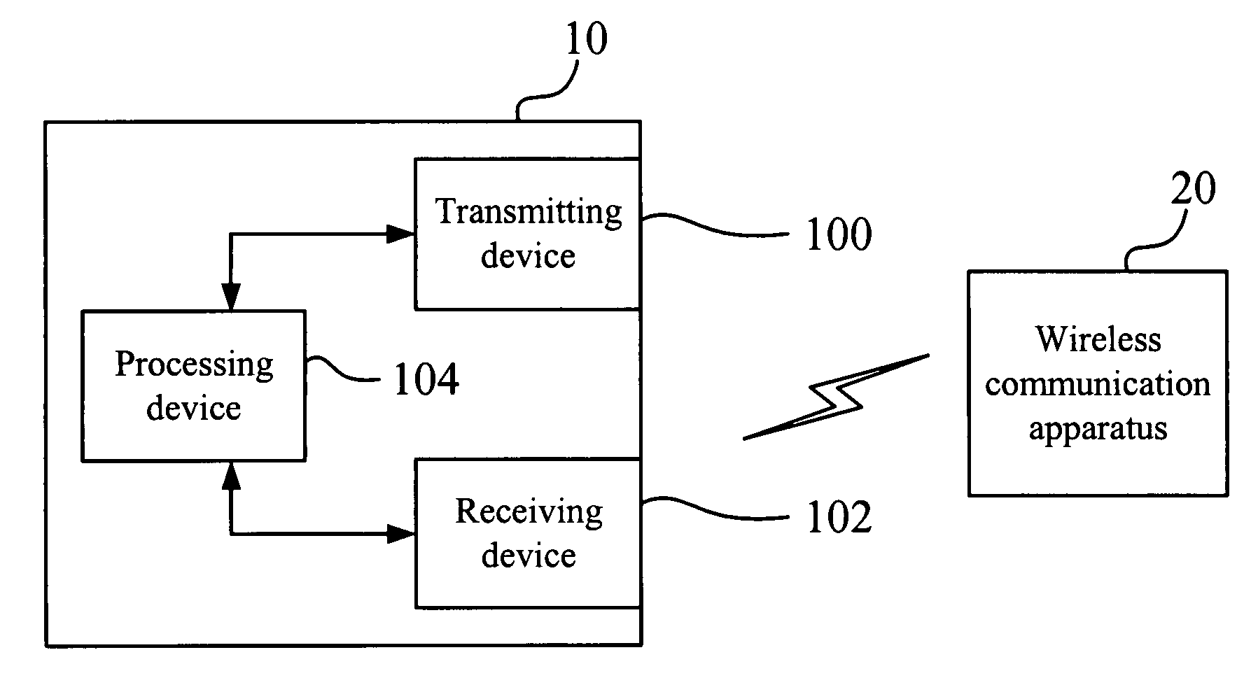 Positioning system of positioning wireless communication apparatus