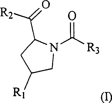 Pyrrolidine matrix metall oprotease inhibitor and preparing method thereof