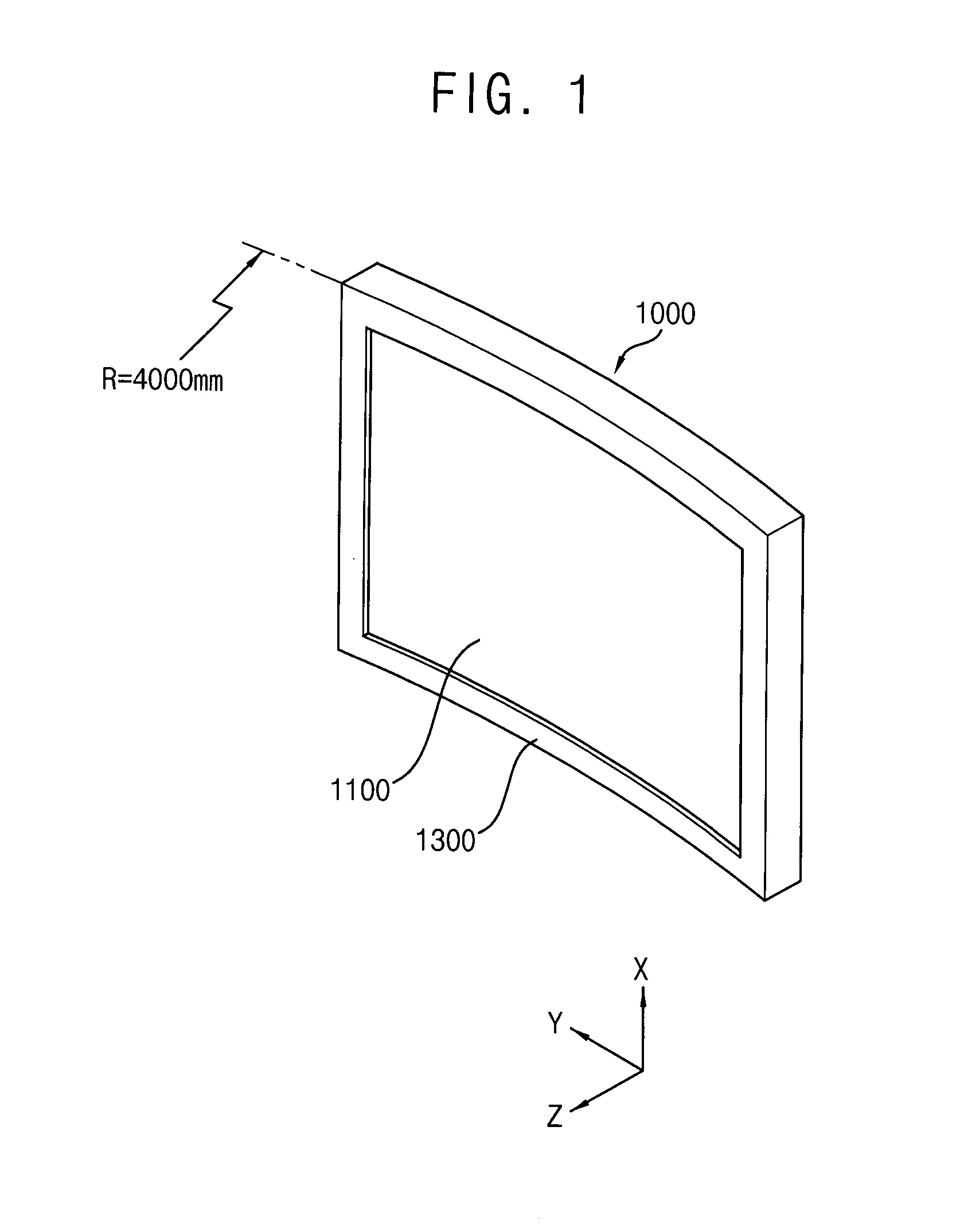 Curved backlight assembly and curved display device having the same