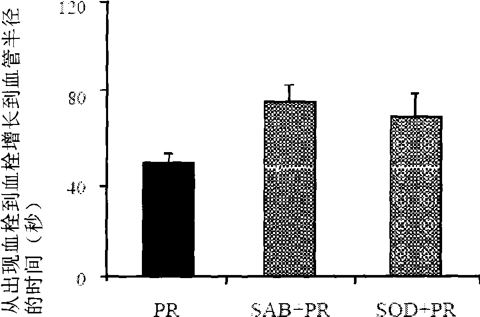 Thrombi-resistant application of salvianolic acid B