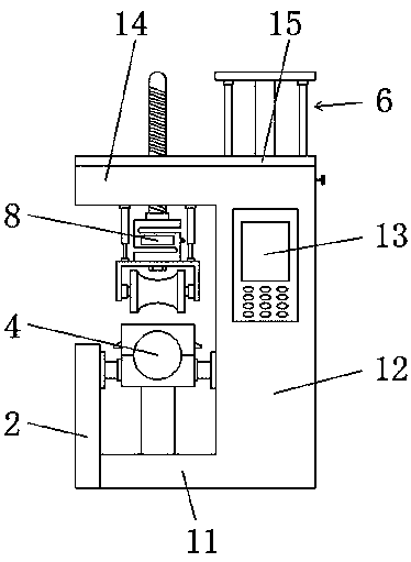 Constructional engineering steel bar strength detection device