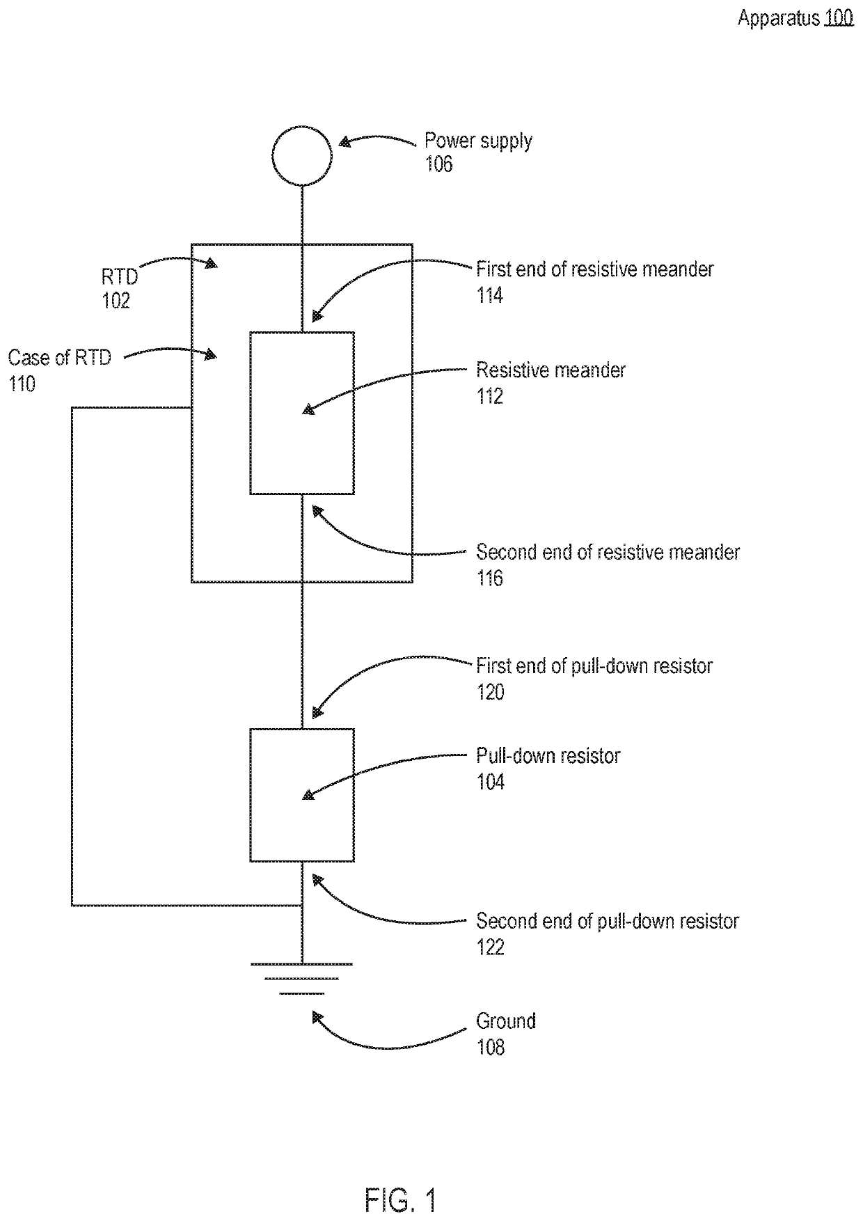 Stability of a resistance temperature detector