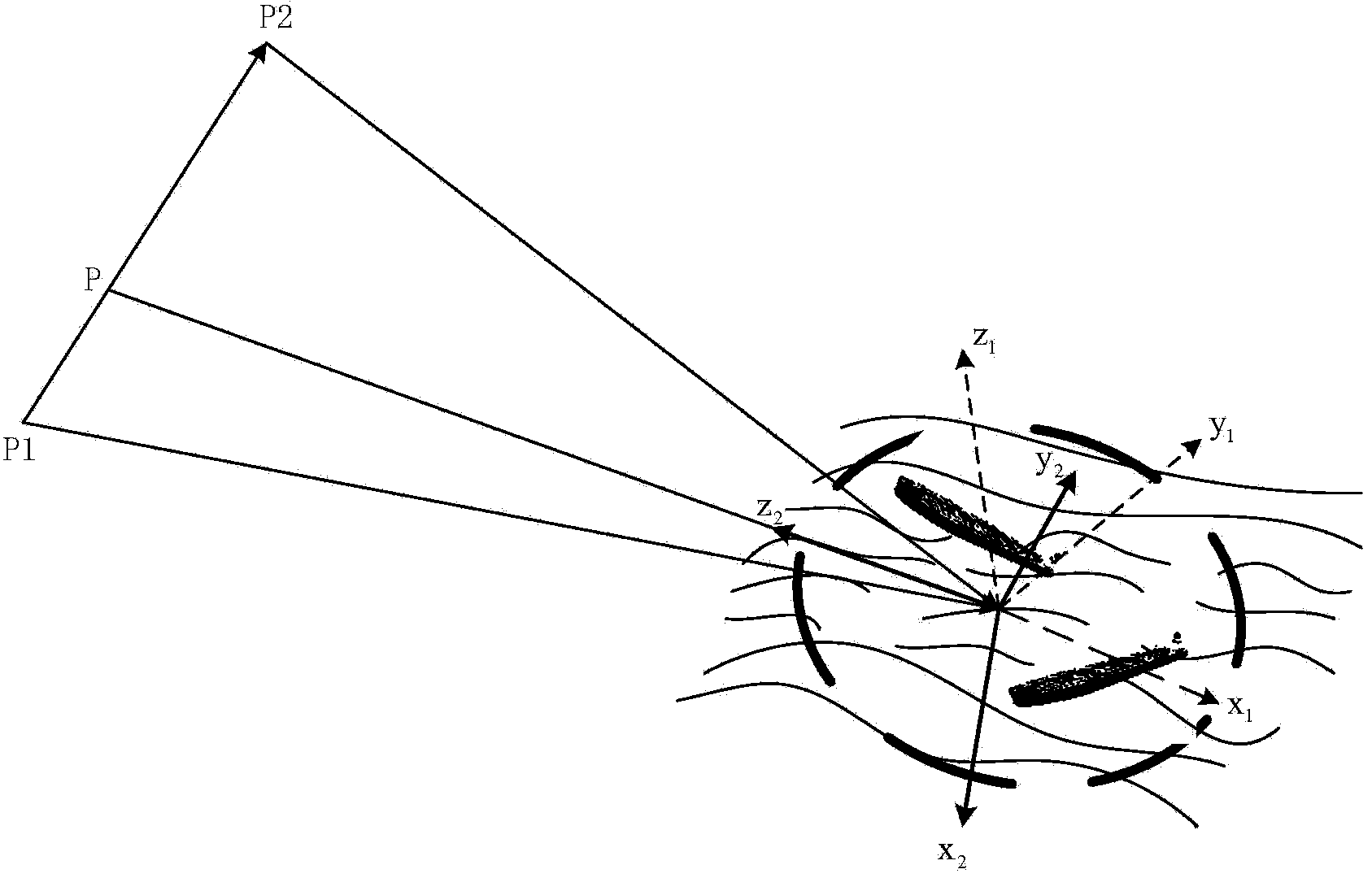 Marine multi-target SAR image visual modeling method