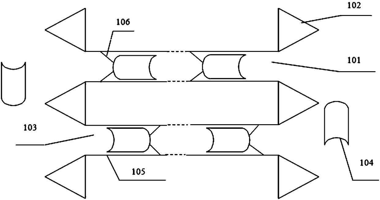 Water floating track traffic system