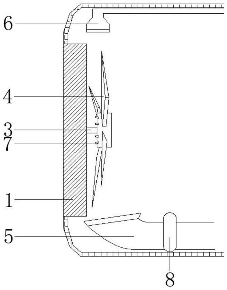 Shield tunneling machine mud cake removing device and removing method